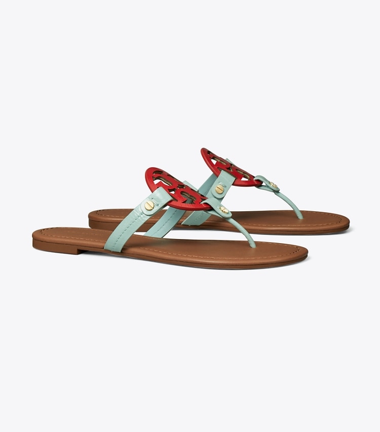 Tory Burch MILLER SANDAL - Sea Bubble / Triple Red / Rust