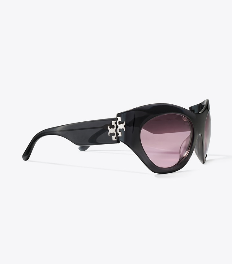 Tory Burch RUNWAY SUNGLASSES - Grey/Violet