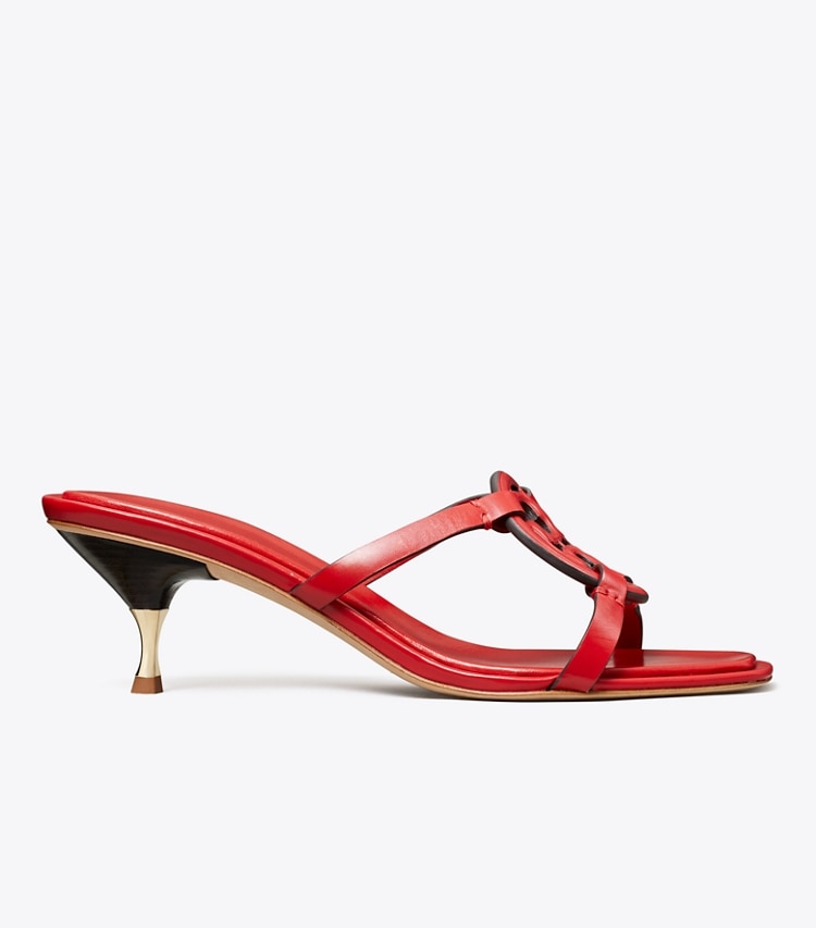 Tory Burch MILLER BOMBe LOW HEEL SANDAL - Triple Red