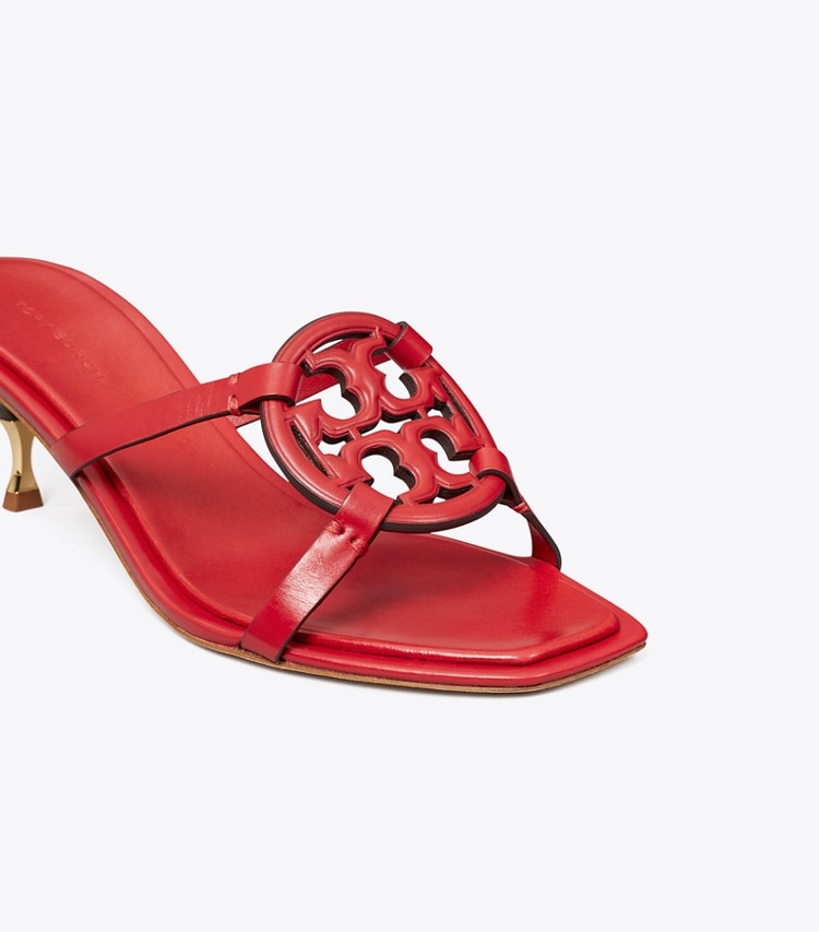 Tory Burch MILLER BOMBe LOW HEEL SANDAL - Triple Red