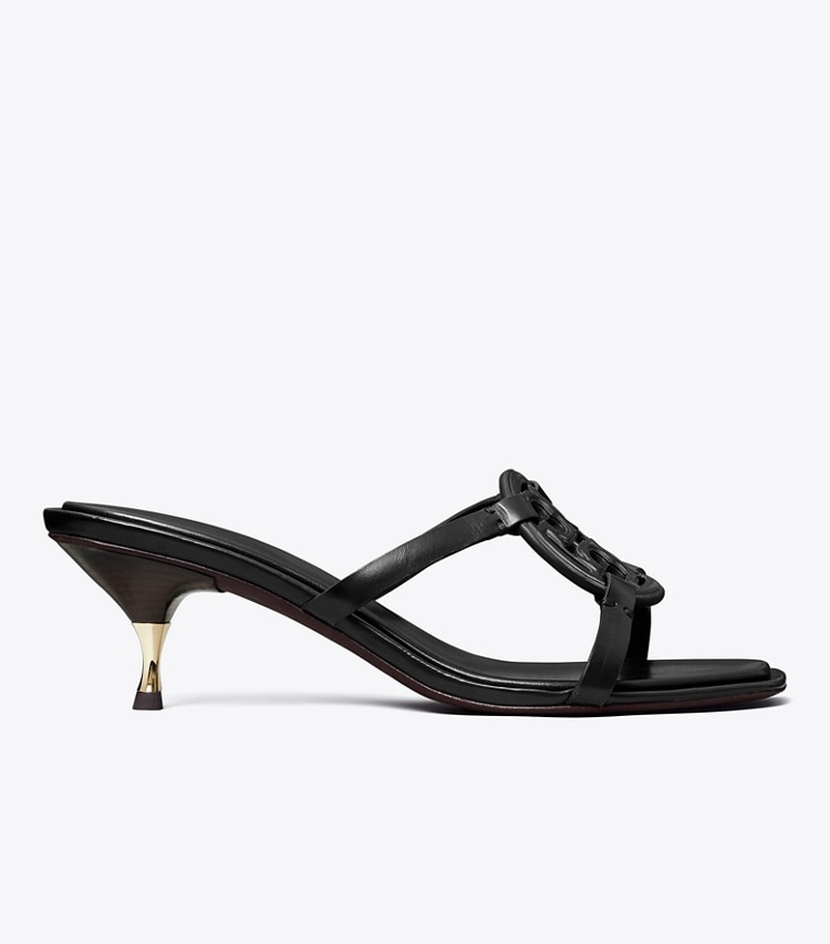 Tory Burch MILLER BOMBe LOW HEEL SANDAL - Perfect Black