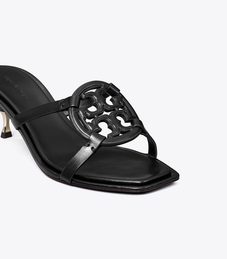 Tory Burch MILLER BOMBe LOW HEEL SANDAL - Perfect Black