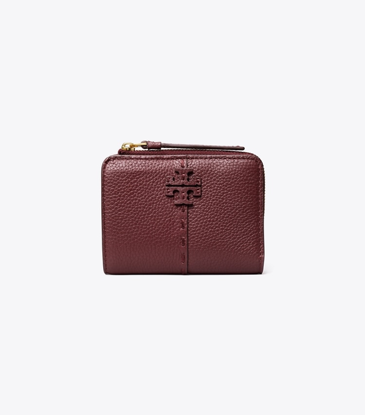 Tory Burch MCGRAW BI-FOLD WALLET - Muscadine