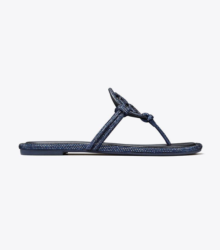 Tory Burch MILLER PAVe KNOTTED SANDAL - Perfect Navy