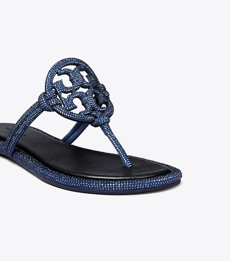 Tory Burch MILLER PAVe KNOTTED SANDAL - Perfect Navy