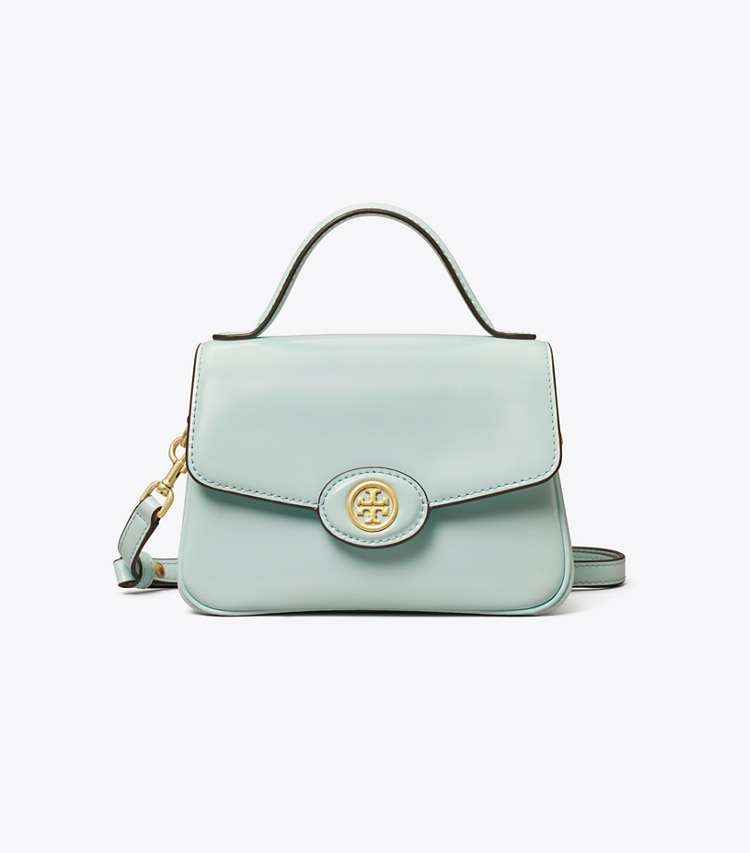 Tory Burch SMALL ROBINSON SPAZZOLATO TOP-HANDLE BAG - Seabubble