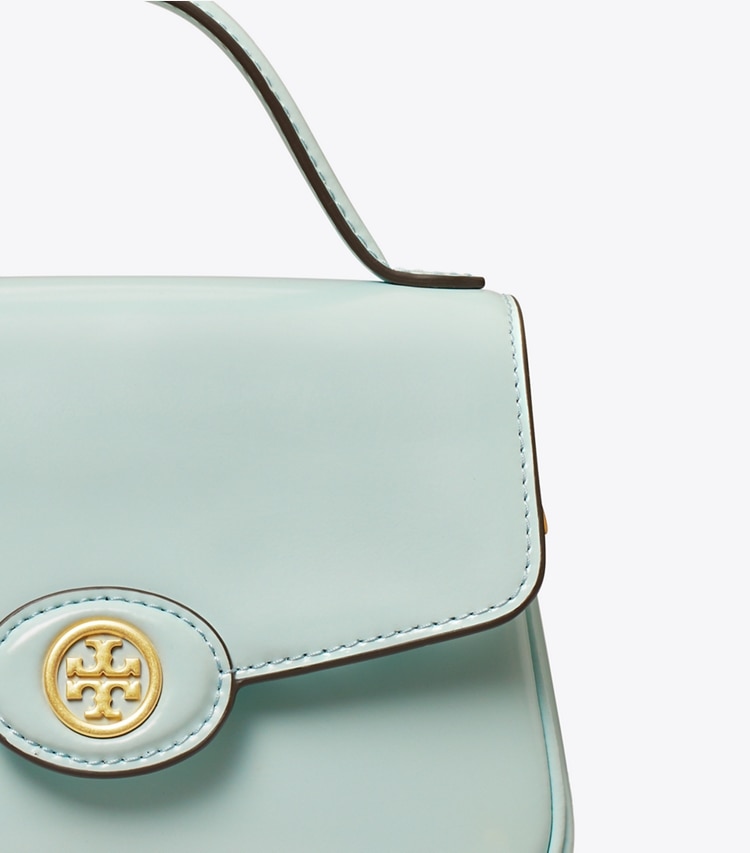 Tory Burch SMALL ROBINSON SPAZZOLATO TOP-HANDLE BAG - Seabubble