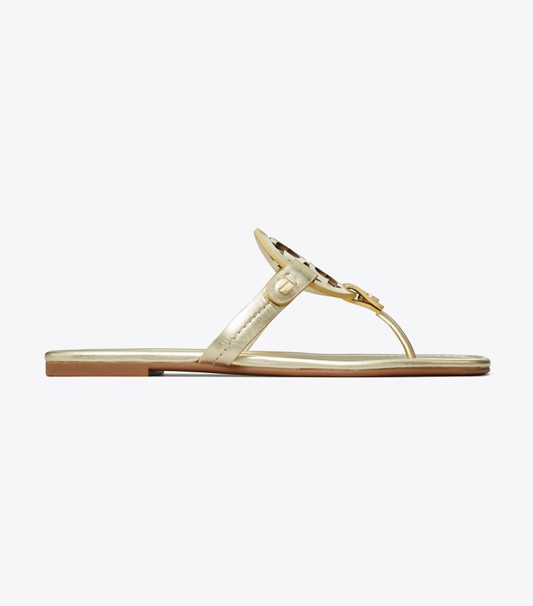 Tory Burch MILLER METALLIC SANDAL - Spark Gold