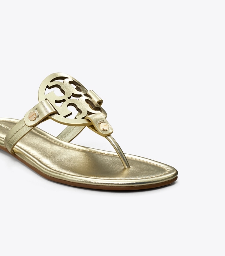 Tory Burch MILLER METALLIC SANDAL - Spark Gold