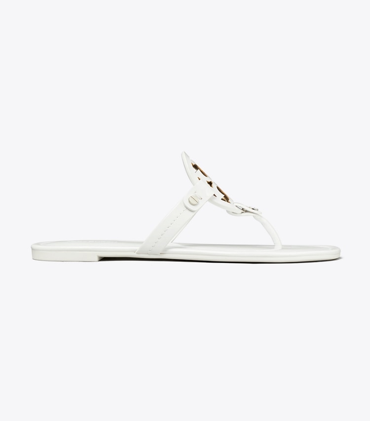 Tory Burch MILLER PATENT SANDAL - Optic White