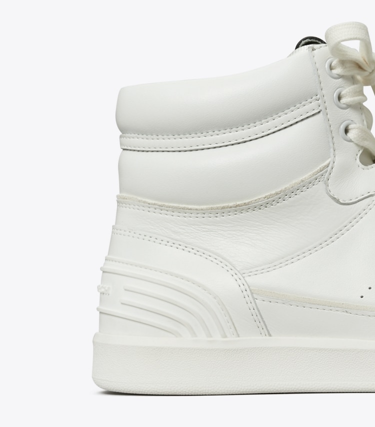 Tory Burch CLOVER COURT HIGH-TOP SNEAKER - Purity / Bianco